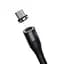 Кабель Baseus Zinc Fabric Magnetic Cable USB to MicroUSB 3A 1m CAMXC-KG1 Black-Grey - мініатюра 3