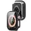 Чохол-накладка DK для Apple Watch 42mm (Series 10) Пластик Soft-Touch Glass Full Cover (black) - мініатюра 2