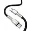 Кабель Baseus Cafule Metal Type-C to Type-C 100W (2m) black (CATJK-D01) - мініатюра 2