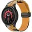 Браслет Cls-color для Samsung Galaxy Watch 5 - жовто-чорний ширина кріплення 20мм силікон Watchbands (W30-6WB12227561) - мініатюра 4