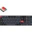 Keychron Клавіатура механічна K17 Pro 100Key, Gateron MX 2.0 Red, WL/BT/USB-A, QMK, White Led, чорний в центрі - мініатюра 1