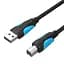 Кабель для принтера Vention USB 2.0 AM/BM 1.0m black (VAS-A16-B100) - миниатюра 1