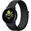 Ремінець BeWatch нейлоновий липучка для Samsung Galaxy Watch Active Чорний (1011301.2) - мініатюра 1