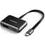 Перехідник Ugreen USB2.0 to HDMI+VGA (HDMI 1.4b 3D/4K*2K30Hz+VGA 1080P60Hz CM303) black (70549) - мініатюра 1
