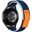 Ремешок для Samsung Galaxy Watch 3 45mm - сине-оранжевый Watchbands NormalCloth ширина крепления 22мм нейлоновый (W21-7WB93567766) - миниатюра 1