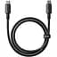 Дата кабель Baseus New Braided Type-C to Type-C 100W (2m) (E0426V) Cosmic Black - мініатюра 1