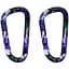 Брелок-карабін Munkees 3325 Flower purple 6х60 мм (1012-3325-PR) - мініатюра 1