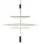 Светильник подвесной KLOODI DECO PE-AURA700 13W 3K WH/BK - миниатюра 1