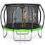 Батут із внутрішньою сіткою 4FIZJO Premium 12FT 374 см 4FJ0605 Black/Green (P-5907739314185) - мініатюра 1