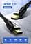 Кабель видео Ugreen HDMI 2.0 4K 3D 1М Black (ED030) - миниатюра 2