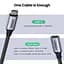 Кабель подовжувач USB Type C 3.1 Gen 2 UGREEN US372 4K/60HZ 10GBPS 5A 100W 0.5 м Gray (80810) - мініатюра 2