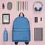 Рюкзак RunMi 90 Points Youth College Backpack 15 литров голубой - мініатюра 4