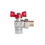 Кран кульовий "Американка" SD Plus 1/2" ВЗ кутовий SD222NW15PN40 - мініатюра 3