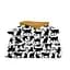 Детское постельное белье в кроватку CATS CS16, черный (CatsPawsBlackWhite_16Mustard_140) - миниатюра 1