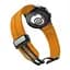 Ремешок для Samsung Galaxy Watch 4 44mm - желто-горчичный ширина крепления 20мм силикон Watchbands Cls-black (W33-5WB10289017) - миниатюра 2