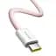 Кабель PD Baseus Dynamic 4 Fast Charging Type-C to Type-C 100W 1 м рожевий P10381400411-00 - мініатюра 1
