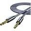 Кабель мультимедійний 3.5mm M to 3.5mm M 5.0m gray Essager (EYP35-DYD0G) - мініатюра 1