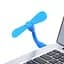 Вентилятор мобільний USB синій - мініатюра 2