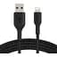 Дата кабель USB 2.0 AM to Lightning 1.0m black Belkin (CAA002BT1MBK) - миниатюра 1