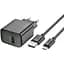 Комплект зарядного пристрою Hoco CS21A Single port 1USB 18W 5V/3A 9V/2A Quick Charge 3.0 USB/ Micro-USB 1м Black - мініатюра 5