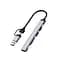 Перехідник HUB WIWU Wi-HB003 ZOLO 5 in 1 (USB-C/USB-A to 2xUSB2.0+1xUSB3.0+SD/TF) Grey - мініатюра 1
