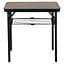 Складной стол Bo-Camp Garland 60x45 cm Black/Wood look (1404195) - миниатюра 2