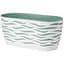 Горщик для квітів Form-Plastic Sahara Duo-овал-35 6 л ментолово-білий (4440-011+067W) - мініатюра 1