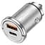 Автомобільний комплект - адаптер і кабель HOCO NZ10 45 W usb-c - lightning сріблястий - мініатюра 7