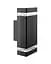 Вуличний світильник Goldlux 307866 Gilbert GU10 2x10W IP44 BK - мініатюра 1