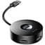 Usb-хаб Baseus Round Box Usb to Usb 3.0 + 3 Usb 2.0 черный (CAHub-F01) - миниатюра 1