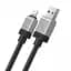 Кабель Baseus CoolPlay Series Fast Charging Cable USB to Lightning 2.4A 2m CAKW000501 Black - миниатюра 2