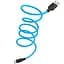 USB Cable Hoco X21 Silicone Type-C Black/Blue 1m - мініатюра 3