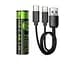 Батарейки Hoco JA3 AA rechargeable lithium battery(2PCS) - мініатюра 1