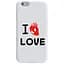 Чохол-накладка Toto Pure TPU 2 mm Print Case Apple iPhone 6/6s #42 Love Heart White - мініатюра 1
