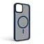 Чехол для Apple iPhone 15 Plus, Uniq MagCase, синий, противоударный, панель-накладка с магсейф, ударопрочный TPU+PC, с магнитом MagSafe, поддержка полноценной беспроводной зарядки, ArmorStandart (ARM75301) - миниатюра 2