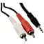 Готовый аудиокабель Jack 3,5 stereo - 2xRCA BIG YC006 5 м - миниатюра 1