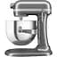 Планетарный миксер KitchenAid Artisan с подъемной чашей 6.6 л серебряный медальон (5KSM70SHXEMS) - миниатюра 2