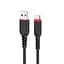 Кабель Hoco X59 Pisces Cable USB to MicroUSB 2,4A 1m Black - мініатюра 1