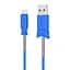 USB Cable Hoco X24 Pisces MicroUSB Blue 1m - мініатюра 1