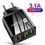 Зарядний пристрій Mirrow 3 USB Type-C Super Charge/Quick Charge 36W Black (498567566) - мініатюра 2