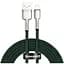 Кабель металлические разъемы Baseus Cafule Metal Lightning 2 метра зеленый - миниатюра 1