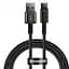 Кабель Baseus Tungsten Gold Fast Charging Cable USB to Type-C 66W 1m CATWJ-B01 Black - миниатюра 1