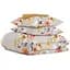 Комплект постельного белья Cosas Roxy flowers Семейный бежевый (FlowerRoksiBeige_Mustard16_160x2) - миниатюра 1