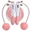 Скакалка без шнура EasyFit TwinRope з лічильником 2,8 м білий-рожевий (EF-1909-WP) - мініатюра 1