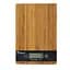 Весы кухонные электронные Domotec MS-A Wood с сенсорным экраном и деревянной платформой до 5 кг коричневые - миниатюра 1