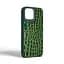 Кожаный чехол для Apple iPhone 15, Harder Crocosaur, зеленый, термополіуретан ТПУ + экокожа с текстурой крокодила, панель, защита корпуса, противоударный, микрофибра, рамка вокру камеры, защита всего корпуса, (ARM76696) - миниатюра 2