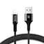 Кабель Baseus Shining Cable USB to Lightning 1m CALSY-01 Black - мініатюра 1