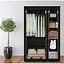 Тканинна шафа для речей складна чорна на 2 секції Storage Wardrobe 88105 - мініатюра 1