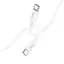 Кабель Hoco Type-C to Type-C Magic silicone PD charging data cable X87 1 метр 60 Вт белый - миниатюра 1