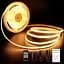 LED лента ROUKLE 8 мм COB LED Strip Light - 10M 24V Dimmable Super Bright Tape Lights CRI90+ с радиочастотным пультом - миниатюра 1
